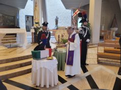 Le spoglie del carabiniere Tucci giunte a Battipaglia