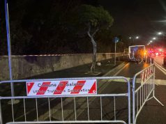 Torrione, caduta massi da Forte La Carnale