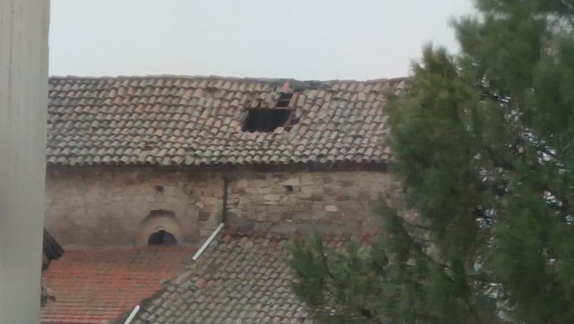 Cedimento tetto congrega SS Rosario Albanella