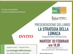 Il libro “La Strategia della Lumaca” sarà presentato il 3 febbaraio alla sede del Gal