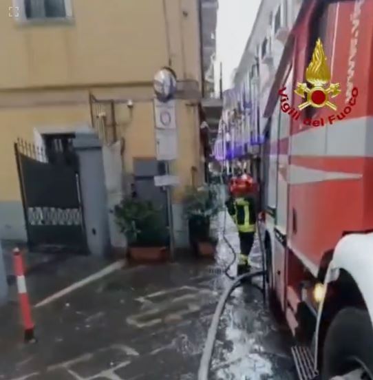 Incendio via Balzico Cava De' Tirreni