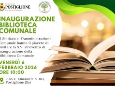Postiglione inaugura la nuova Biblioteca Comunale