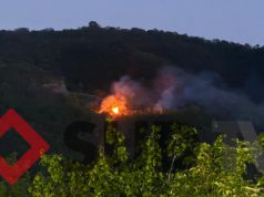 Incendio a Giovi Montena: rifiuti in fiamme
