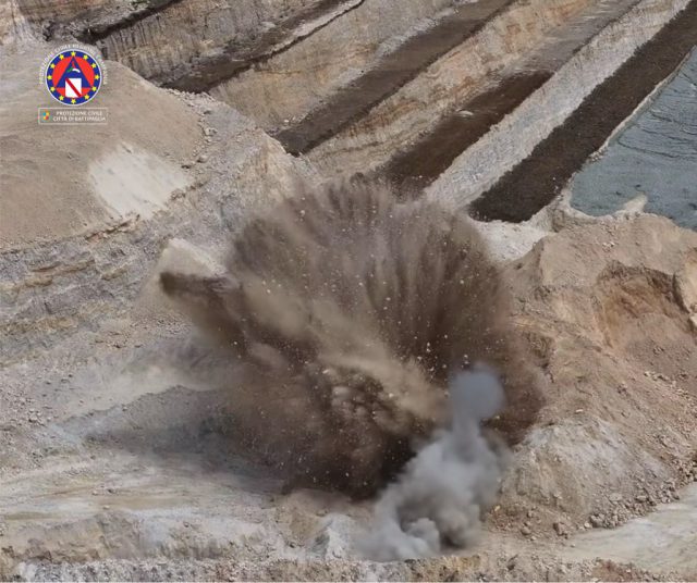 esplosione ordigno bellico eboli