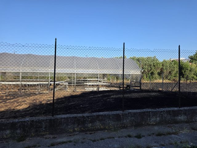 incendio terreno battipaglia