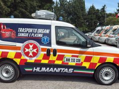 Salerno, un mezzo speciale per il trasporto degli organi