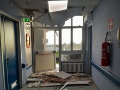 Battipaglia, crolla parte del soffitto nel reparto di medicina dell’ospedale