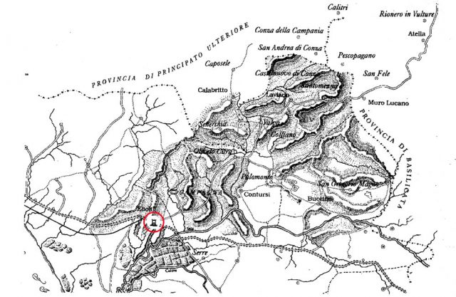 Via del grano mappa