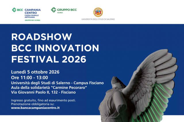 Locandina programma Roadshow BCC Innovation Festival 2026