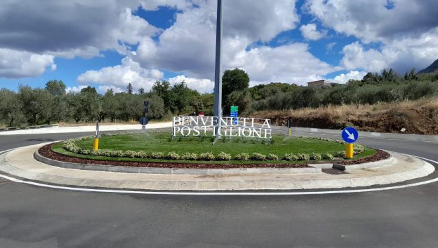 Postiglione, rotatoria area PIP