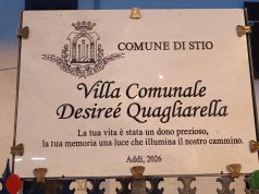 Stio, una villa per ricordare Desirée Quagliarella
