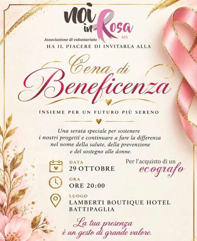 cena beneficenza battipaglia