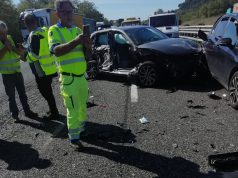 Campagna, incidente in autostrada: sette feriti